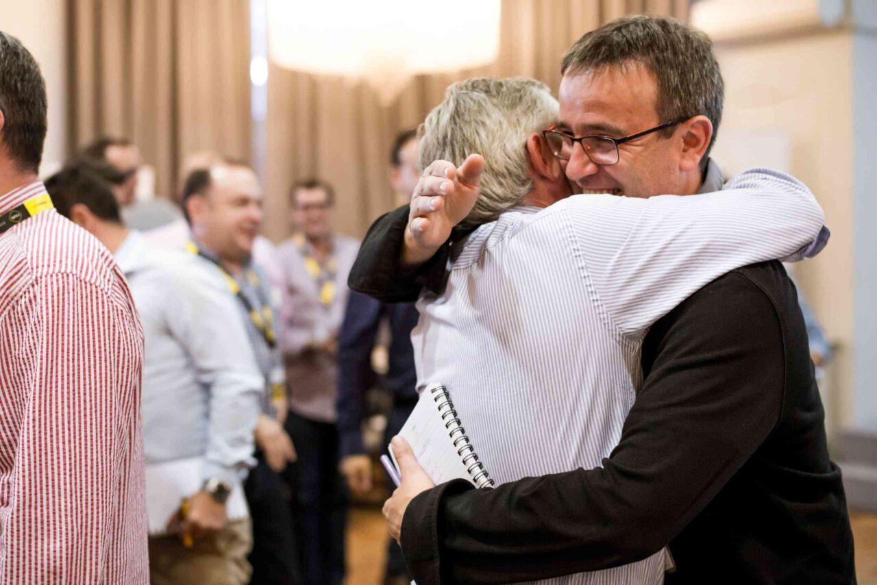 Colleagues Reconnecting During “SUEÑA IN” Event